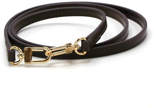 Women handlle Bag Strap Leather Replacement Straps Adjuster Bags Straps (Brown,length120cm)