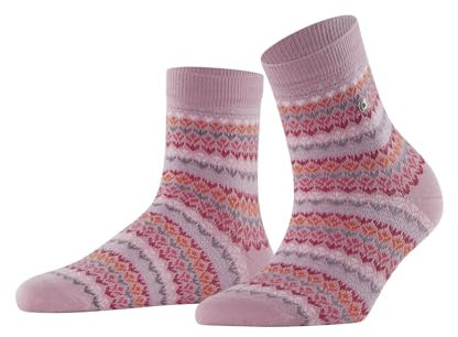 Burlington Coast Cottage W So coton fantaisie 1 paire, Chaussettes Femme, Rose Powder Pink 8493, 36-41