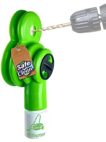 SAFE 'N CLEAN Patentierte Bohrstaub-Düse - Bohrstaubfänger für staubfreies Bohren - Staubsauger Aufsatz kompatibel mit allen Staubsaugern Ø 32mm 35mm