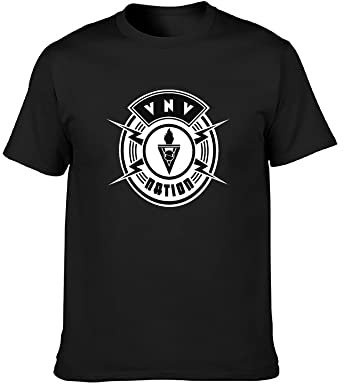 VNV Nation Band Logo take Out Body Sculpting Crazy Camping Printing Mens T-Shirt Black Size M