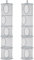 YqsIbth Teddy Hanging Storage Net, 2pc Hanging Basket, 5 Tier Mesh, Foldable Soft Toy, Clothes & Sundries (Grey)