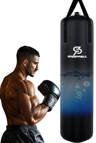 SAEEPABUL Wasser-Boxsack, 1,2 m, schwerer Boxsack für Boxen, verstellbares Gewicht, 60 bis 50 kg, Aqua-Trainingssack, auslaufsicher, robuster Wassersack für Erwachsene, vielseitiger, schwerer Boxsack,