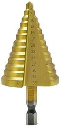 Spiral-Stufenbohrer, 35 mm Kern-Stufenbohrer, Spirale, Holz, Metall, Loch s
