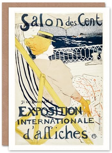 Artery8 Toulouse Lautrec Art Card Salon des Cent Exhibition Advert