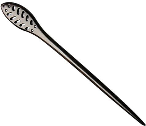 TEHAUX Baguette à Cheveux en Bois Foncé Sculpté la Main, Épingle Antidérapante pour Femmes, Accessoire Classique et Vintage pour Coiffures et Présents D'anniversaire