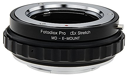 Fotodiox DLX - Adattatore estensibile per obiettivi, compatibile con obiettivi Minolta MD su fotocamere Sony E-mount