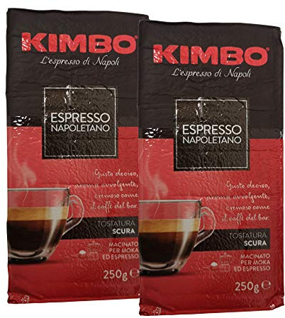 2x KIMBO Ground Coffee Espresso 250g