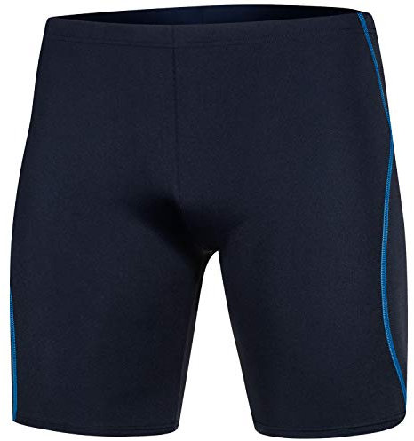 Aqua Speed Blake Troncos de natación Largo de Hombre | Ajuste Jammer | Protección UV | Größen Badehosen:XL, Color:Navy/Blue
