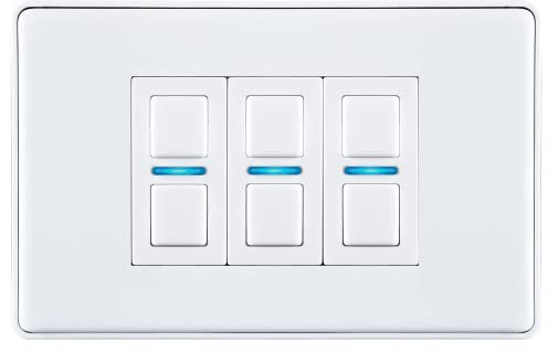 Lightwave RF Gen 2 Smart Dimmer 3 Gang White