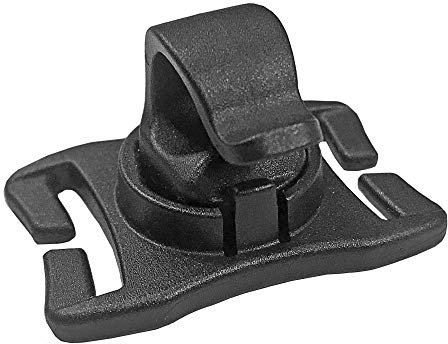 Trinkschlauch-Halterung mit Magnetclip für Gurtband/Rucksackgurt/Schultergurt bis 20 mm Breite.