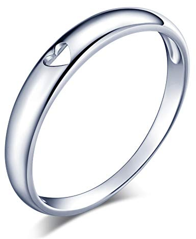925 Sterling Silber Herren und Damen Paar klingeln, Hohl Liebes paar Ring Ehering, beste Geschenk für Valentinstag und Weihnachten. Größe:63(Innendurchmesser:20.1mm)