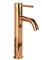 Rea LUNGO RUBINETTO LAVABO ALTO ORO ROSA Miscelatore monocomando da bagno in ottone Rubinetto lavamani regolabile caldo e freddo (Oro rosa)