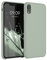 kwmobile Hülle kompatibel mit Apple iPhone XR Hülle - Silikon Handy Case - Handyhülle weiche Oberfläche - kabelloses Laden - Graugrün