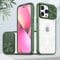 Emlivi Hülle kameraschutz kompatibel Mit iPhone 11 Pro(5,8) Weich Kanten Stoßfeste Anti-Scratch Hülle Matte Transparent Kamera Schutz Handyhülle Slide Kameraschutz für Apple iPhone 11 Pro (Grün)