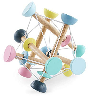 VERTBAUDET Spielball aus Holz, mehrfarbig, TU