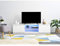 Panana 160CM Two Door Sideboard TV Cabinets TV Stand Glass Shelf RGB LED Lighted (White)