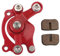 GOOFIT Sostituzione Pinza Freno A Disco Posteriore Rosso Per 2 Tempi 47cc 49cc Pocket Bike Motovox MBX10 MBX11 ATV Quad Dirt Pocket Mini Bike Moto Motocross