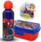 SRV Hub® Boîte à déjeuner en plastique + bouteille d’eau en aluminium pour enfants - Motif de personnage de dessin animé - 16 cm ; 500 ml (Spiderman)