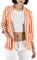 JOPHY & CO. Giacca Blazer Donna con Tasche (cod. 5572) (L, Arancione Righe)