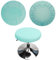 HuaLiSiJi Hockerbezug Rund 30-40cm, Luxuriöser Stoff, Rund Dehnbar Knitterfrei Waschbar Staubdicht Hocker Bezug (1Pcs Blau)
