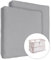 2x Jersey 100% Baumwolle Spannbetttuch für 95x65cm Baby Reise Kinderbett Matratze (Grau)