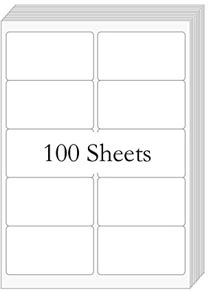 BESTIKER 2 x 4 (1000 Labels) Shipping Mailing Labels Printable White