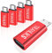 TRANLIKS USB C to Micro USB Adapter,5 Pack Micro USB Male to USB Type C Female Adapter Convert Connector Support Charge and Data Sync Compatible with Micro USB Devices