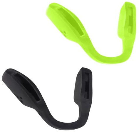 BlazerBuck Ersatz-Nasenteil-Pads für Oakley Metalink OX8153 Brille – Standard-Passform | niedrige Brücke, Schwarz + Grün, Medium