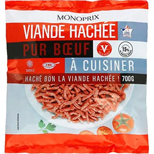 Monoprix Viande hachée pur boeuf 15% MG - Le sachet de 700 g