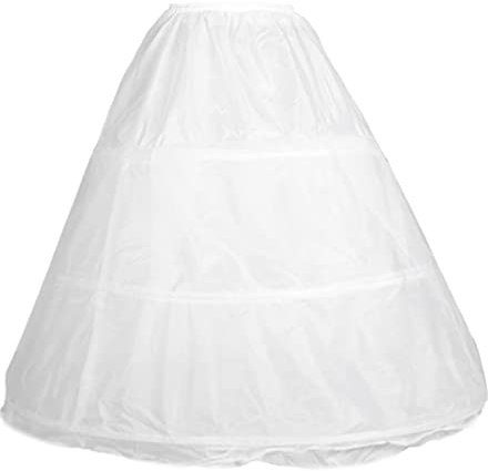 Cancan niña comunión, Can can para dar volumen a vestidos de mujer, Rockabilly Enagua de crinolina vestido novia bodas falda fallera Miriñaque para vestidos de época y lolita (BLANCO NIÑA/ADOLESCENTE)
