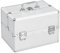 INLIFE Kosmetikkoffer 22x30x21 cm Silbern Aluminium,1.7kg,91828