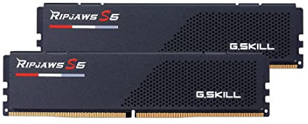 G.SKILL Ripjaws Serie S5 (Intel XMP 3.0 y AMD Expo) DDR5 RAM 64GB (2x32GB) 6000MT/s CL36-36-36-96 1.35V Memoria de computadora de Escritorio UDIMM - Negro Mate (F5-6000J3636F32GX2-RS5K)