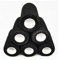 6 Rollen Selbstklebender Elastische Verband Gipsbinden Bandage Haftbandage Selbsthaftende Wasserfest Binde Sport Tape für Knie Beine Hand Wrist und Sprunggelenk 10cm x 4.5m Schwarz
