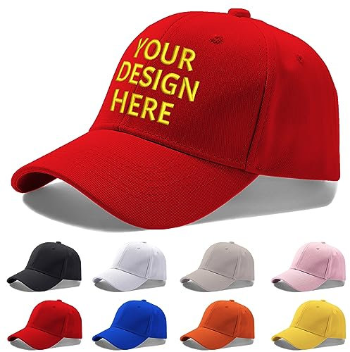 Reuhen Personalisierte Kinder Baseballkappe mit Stickerei Text, Logo und Drucken Foto,Bild, Personalisiertes Verstellbares Kappengeschenk Weihnachten für Unisex Kinder