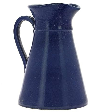 Broc à cidre bleu en grès de Noron de 1L Poterie Turgis - Pichet fait à la main - Produits-Normandie