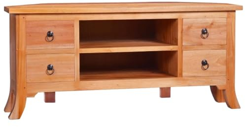 RAUGAJ Entertainment-Zentren & TV-Schrank-TV-Schrank 100x40x45 cm Massivholz Mahagoni-Möbel