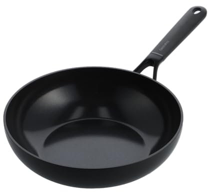 GreenPan SmartShape Poêle Wok Antiadhésive en Céramique Saine de 28 cm, Sans PFAS, Convient à l'induction, Va au Four, Va au Lave-vaisselle, Noir