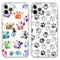 Foonary 2 Pack Clear Print Phone Case Compatible with iPhone 13 Pro Max 6.7, Slim Soft Silicone with Cute Dog Design Aesthetics Transparent Pattern Cases, Shockproof Bumper Protector Cover
