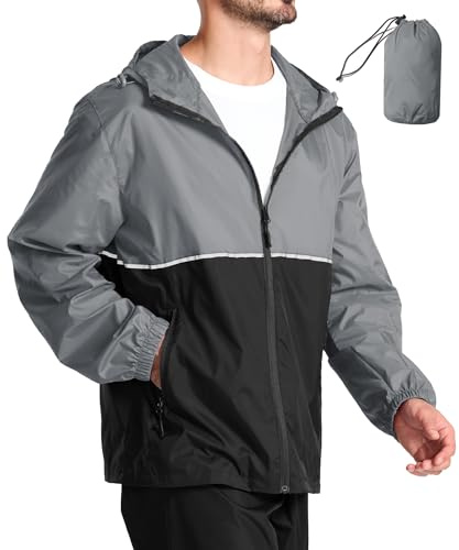 SPEEDRUN Chubasquero Impermeable Hombre Ligero Chaqueta Impermeable Hombres Moto Chubasquero Plegable Running Deportivo Poncho Lluvia Senderismo Shubasquero Bicicleta Sport Outdoor