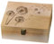 Arricraft Wooden Memory Keepsake Box, Dandelion Memorial Box with Lid for Photos, Letters, Souvenirs - 7.7x9.6x4inch (19.5x24.5x10.3cm)
