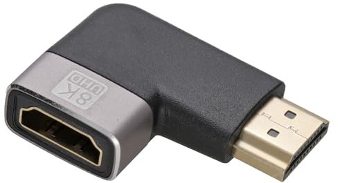 kenable HDMI 2.1 Right Angle Adapter Ultra High Speed 8K60/4K120 (90° Horizontal)