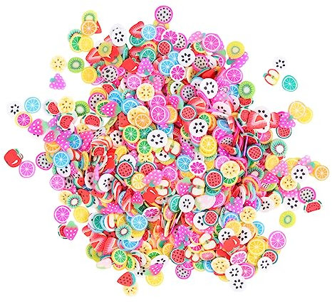Didiseaon Diy Fruit Slice Nail Art Decorations 2000 Pieces Safe Material for Friends Family