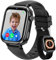 Minilandia 4G Smartwatch Kinder mit GPS und Telefon, Smartwatch Kinder mit Videoanruf/Voice Chat/SOS, Schulmodus, Schrittzähler, IP68 Kinderuhr für Mädchen und Jungen 3-14 Jahren, Geschenk Schwarz