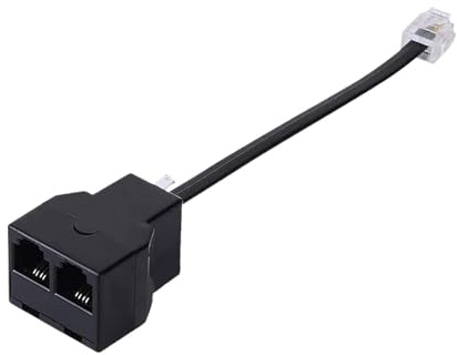 Telefonkabel-Splitter, Splitter für Festleitung, Konverter | Telefonkabel Splitter Konverter für Telefon Fax Modem DSL Ausrüstung
