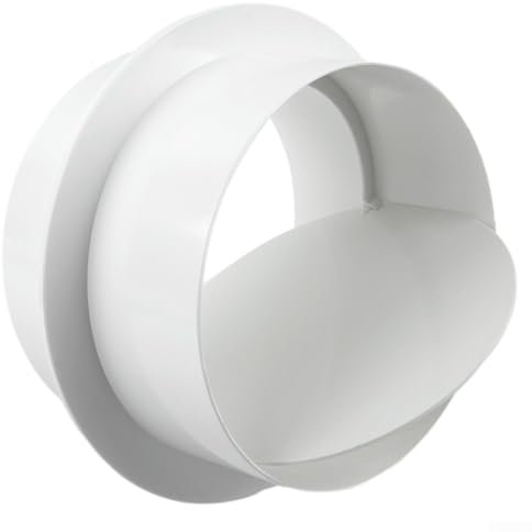 Rückschlagventil für Bad und Küche aus PVC für optimale Lüftungsleistung (120 mm)