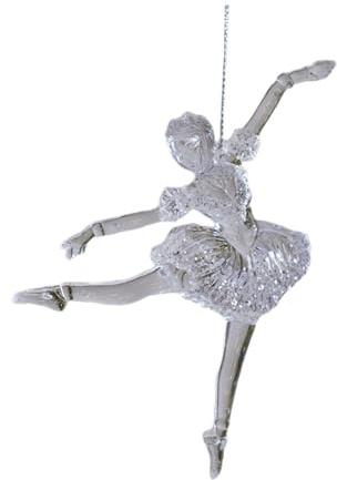 Oshhni Ballerina-Weihnachtsbaumschmuck, Weihnachtsdeko, Weihnachtsanhänger, Ballett-Hängeornament für Hochzeit