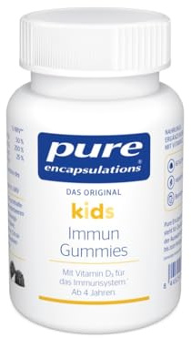 Pure Encapsulations Kids Immun Gummies für Abwehrkräfte, 60 Gummies | Mit Vitamin C, D, Zink und Holunderbeerenextrakt, ab 4 Jahren, fruchtiger Erdbeer-Blaubeergeschmack, ohne Zuckerzusatz*