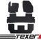 Car Mat Co TEXER Textil Fußmatten Passend für Ford S-Max 7-Sitzer Bj. 2006-2012 Basic