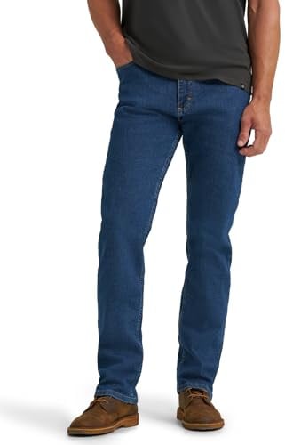 Wrangler Authentics Men's Regular Fit Comfort Flex Waist Jean, Blue, 38W x 32L