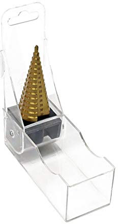 Wiltec HSS Stufenbohrer titanbeschichtet, 4-32 mm, Schaft Ø 10 mm, Kegelbohrer mit Titanbeschichtung, Schälbohrer für Holz, Metall und Kunststoff, Konusbohrer Senkbohrer